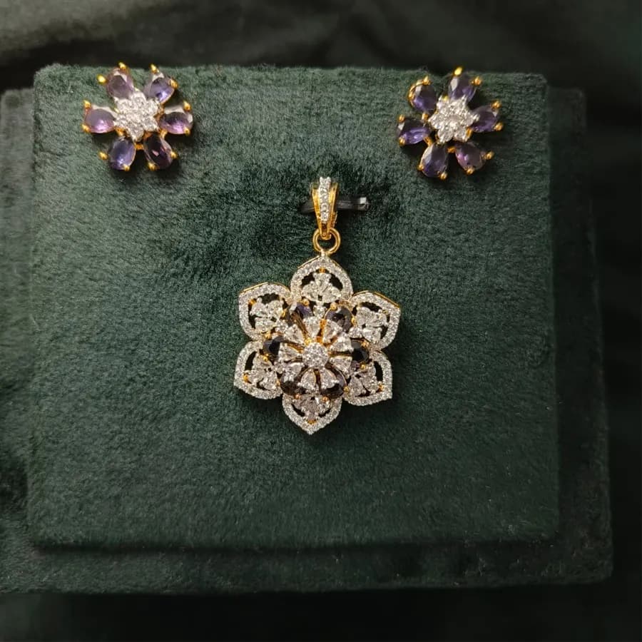 Violet Elegance Jewelry Ensemble