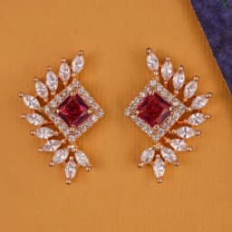Radiant Ruby Drop Earrings 1