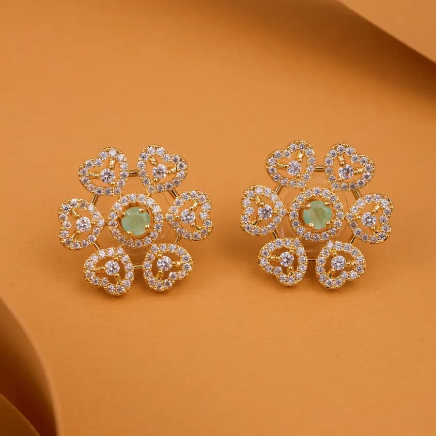 Charming Turquoise Blossom Earrings