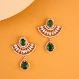 Floral-Inspired Gemstone Drop Earrings 1