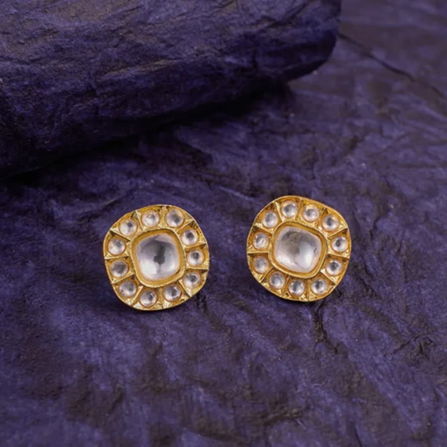 Majestic Kundan Drop Earrings