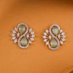 Luminous Aqua Elegance Studs 1