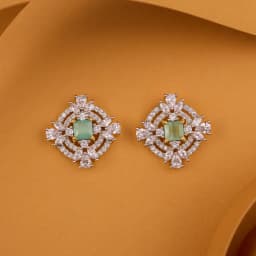 Turquoise Floral Harmony Studs 1