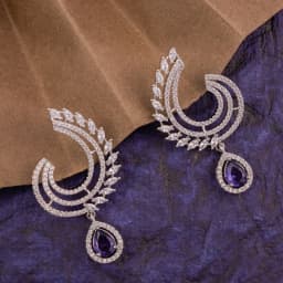 Radiant Gemstone Dangle Earrings 1