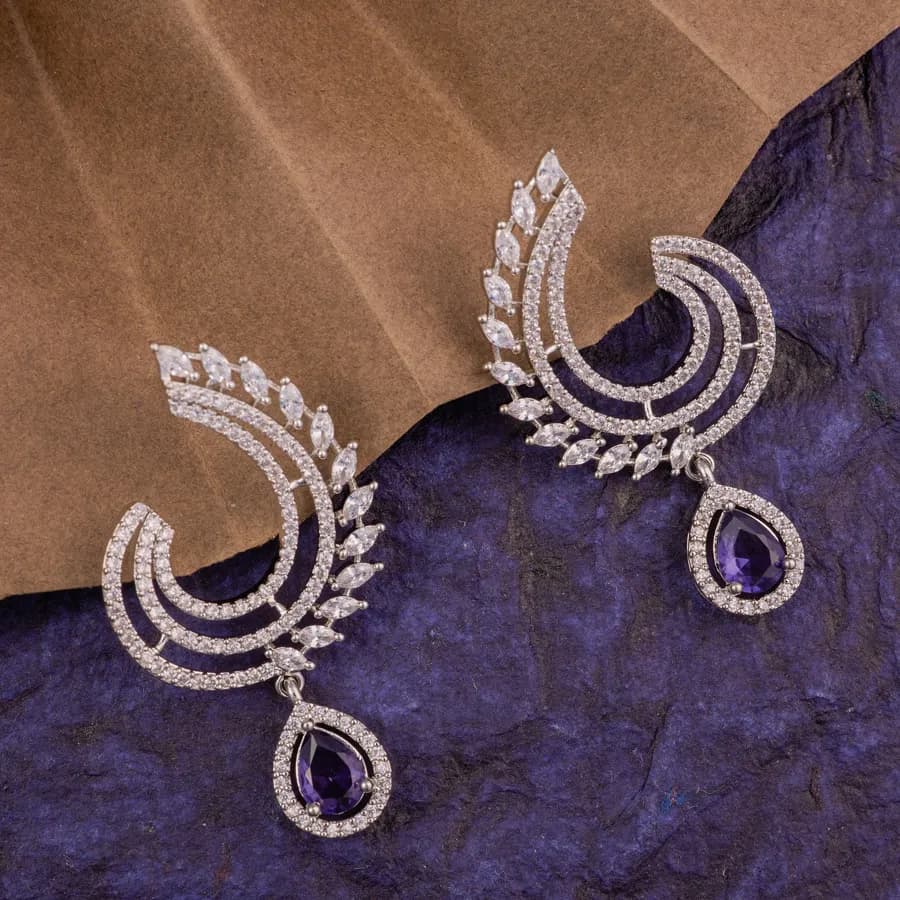 Radiant Gemstone Dangle Earrings