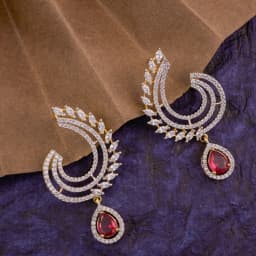 Glistening Emerald Drop Earrings 1