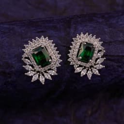 Enchanted Emerald Blossom Earrings 1