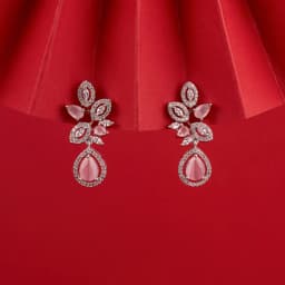 Pink Dazzle Drop Earrings 1