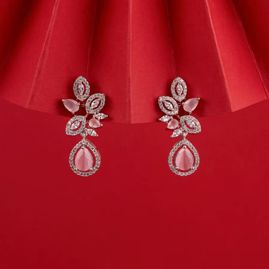 Pink Dazzle Drop Earrings