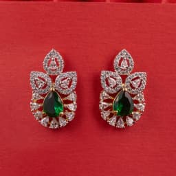 Emerald Elegance Drop Earrings 1