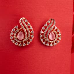 Chic Blush Elegance Earrings 1