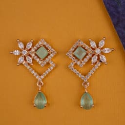 Turquoise Elegance Teardrop Earrings 1