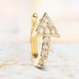 Modern Gold-Plated Nosepin with Geometric Design 1