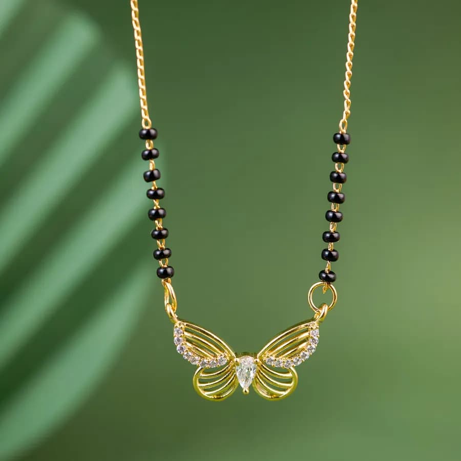 Charming Butterfly-Inspired Mangalsutra