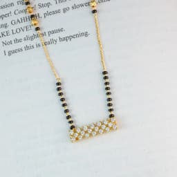 Stylish Gold Bar Mangalsutra 1