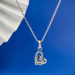 Timeless Affection Silver Heart Necklace 1