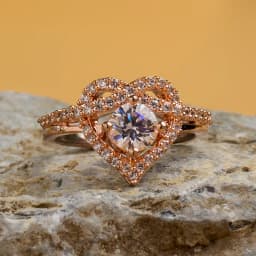 Timeless Love Heart Ring in Rose Gold 1
