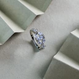 Radiant Marquise Silver Ring 1