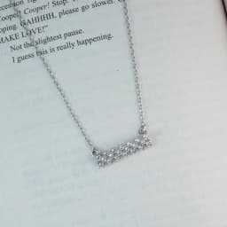 Sleek Silver Bar Pendant 1