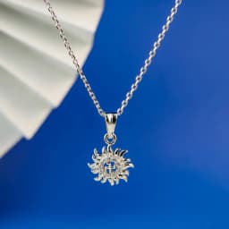 Divine Sunburst Silver Pendant 1
