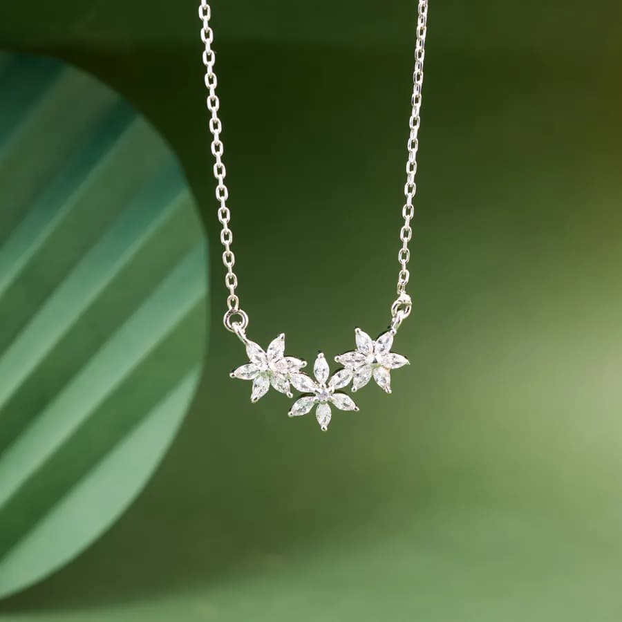 Silver Sparkle Starburst Chain