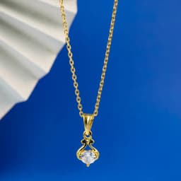 Gilded Grace Loop Pendant Necklace 1