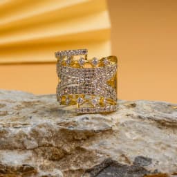 Sleek Radiance Broad Band Ring 1