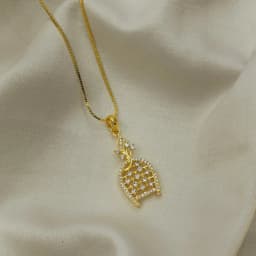 Chic Blossom Gold Pendant Necklace 1