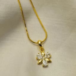 Golden Blossom Pendant Necklace 1