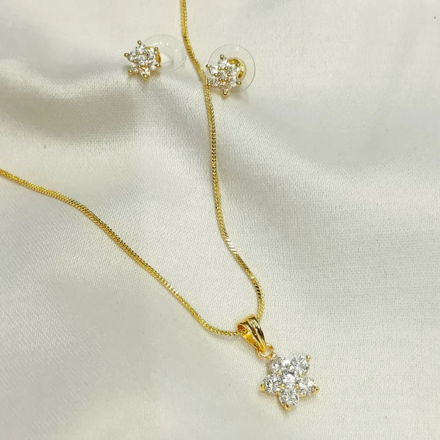 Radiant Floral Charm Jewelry Set