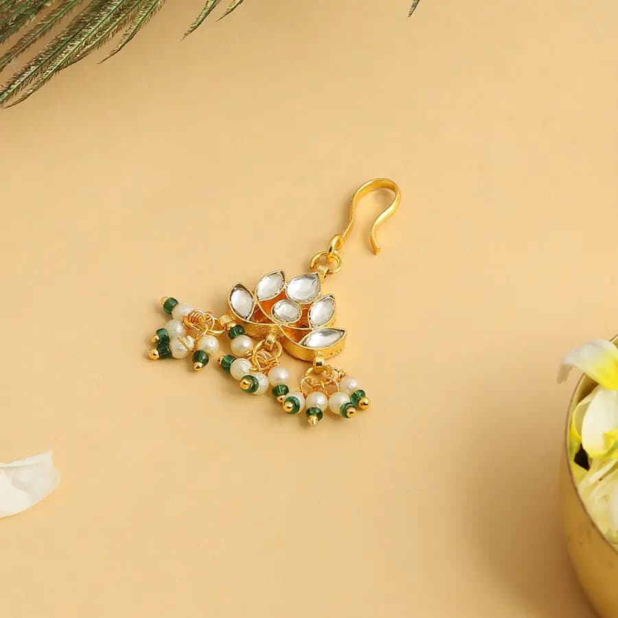 Elegant Golden Blossom Hair Pin