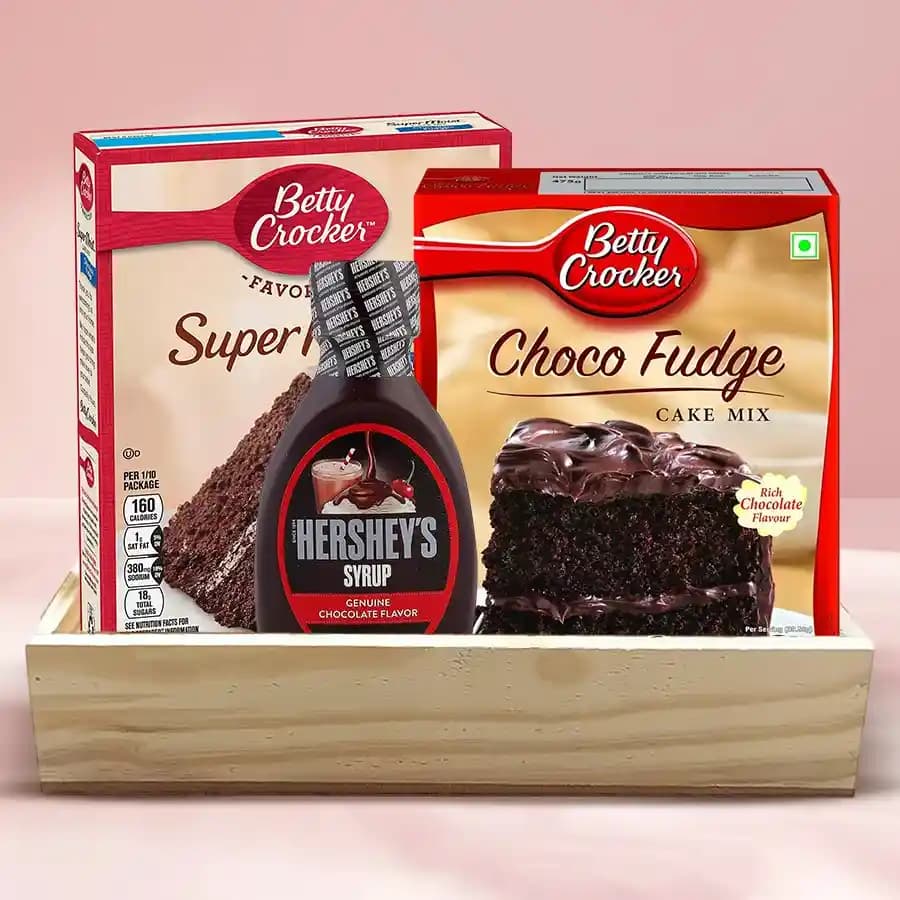 Delectable Chocolate Cake Gift Hamper