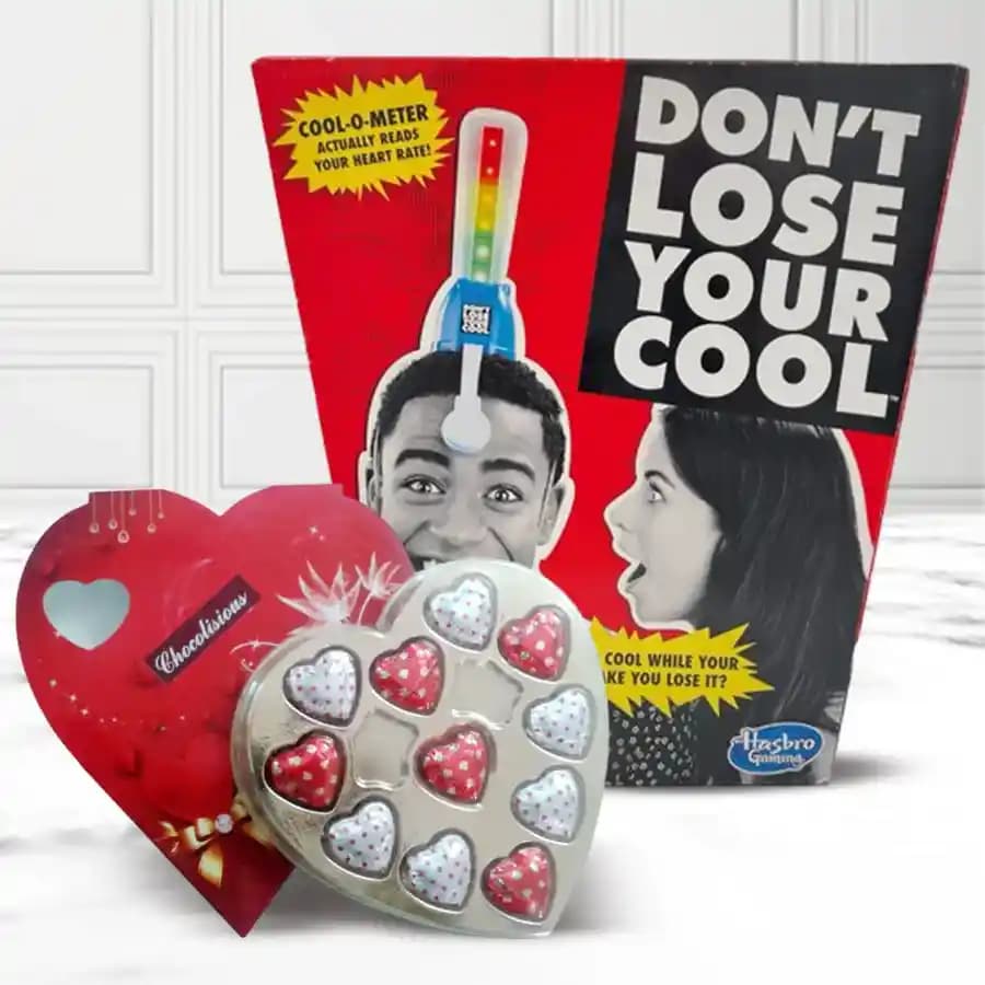 Hilarious Adult Game with Heart Shape Chocolate for Wife or Husband