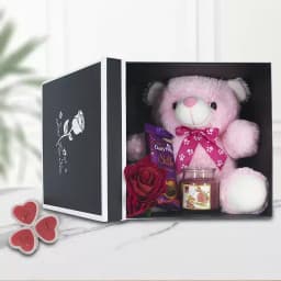 Admirable Love Box of Teddy Cadbury Chocolate n Aroma Candle 1