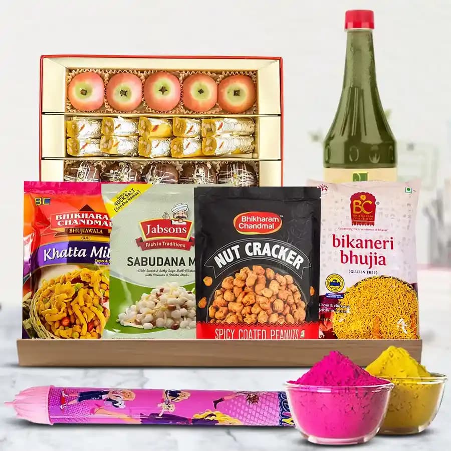 Delightful Munches Gift Hamper for Holi