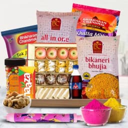 Marvelous Sweets n Snacks Gift Hamper for Holi 1