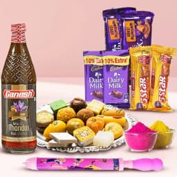 Luscious Holi Assortment of Haldirams Sweets n Cadbury Chocolates 1