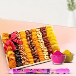 Ambrosial Dry Fruits n Nuts Gift Tray for Holi 1