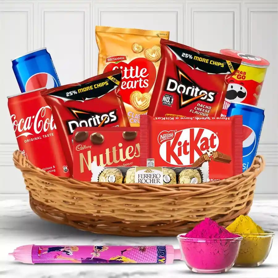 Wonderful Food Assortments Gift Hamper for Holi