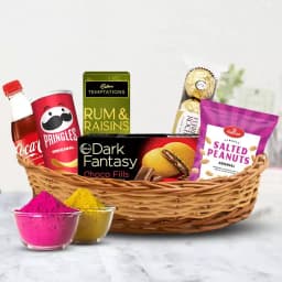 Enticing Snacks Gift Hamper for Holi 1