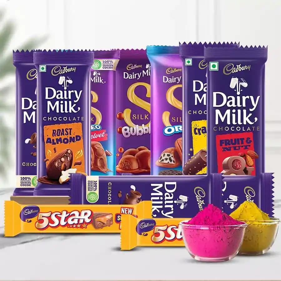 Blissful Chocos Gift Basket for Holi