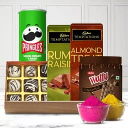 Delectable Chocos Gift Basket for Holi 1