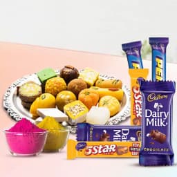 Yummy Sweets n Chocolates Gift Combo for Holi 1