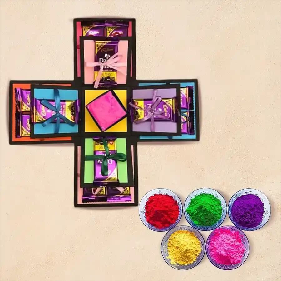 Amusing Chocos Explosion Box for Holi