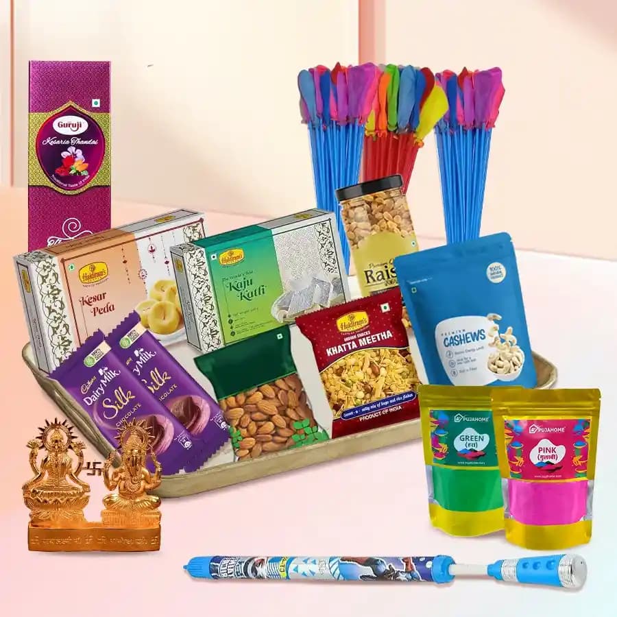 Delicious All in One Holi Gift Hamper
