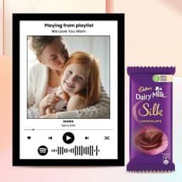 Amazing Personalized Music Photo Frame with Cadbury Silk 1