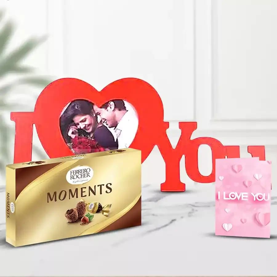 Wonderful Personalized ILU Gift Combo with Chocolates