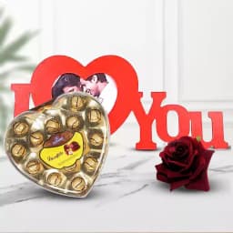 Exclusive Personalized HB ILU with Sapphire Chocolate N Red Velvet Rose 1