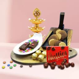 Delicious Cookies n Choco Delight with LED Tower Lamp 1