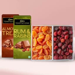 Tasty Pair of Cadbury Temptation Bars n Dry Fruits 1